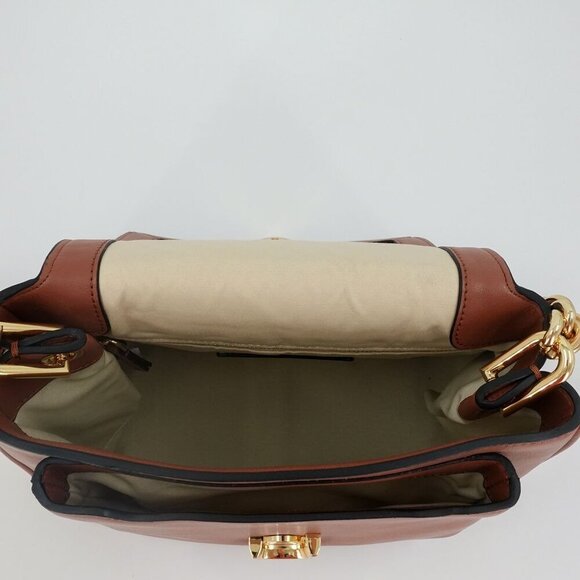 Marc Jacobs The J Marc Chain Mini Satchel Bag Brown - Picture 13 of 16